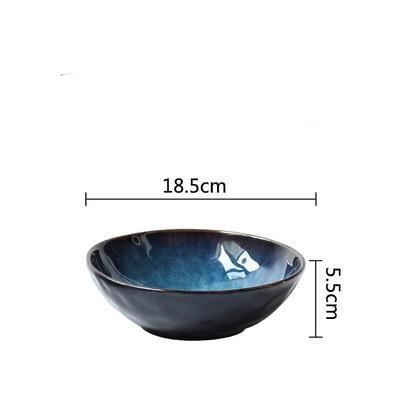 Cat's Eye Natural Agate Stone Serving Bowl