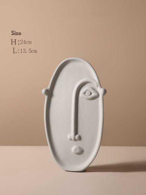 Ceramic Face Vase Nordic Design