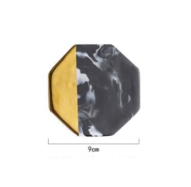 Marbella Black Stone Coaster Set