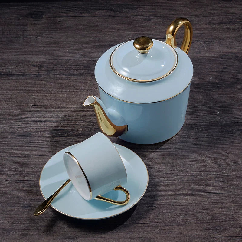 Santorini Blue Teacup Collection Set