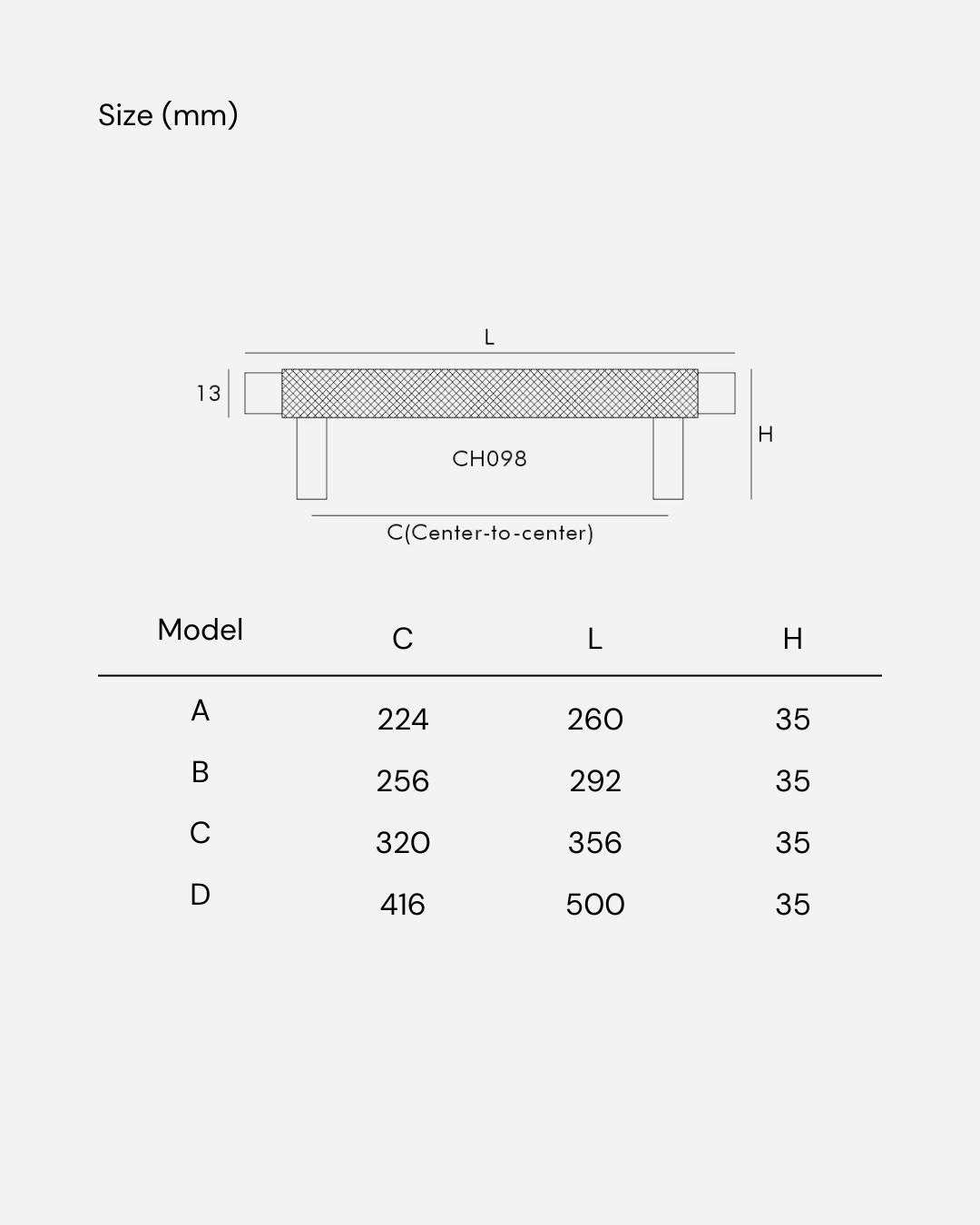 Solid Brass Cabinet Handles with Knurled Texture for Kitchen Cabinets & Drawers - Long