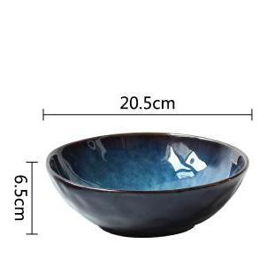 Cat's Eye Natural Agate Stone Serving Bowl