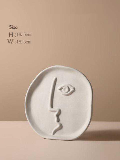 Ceramic Face Vase Nordic Design