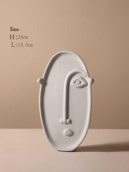 Ceramic Face Vase Nordic Design