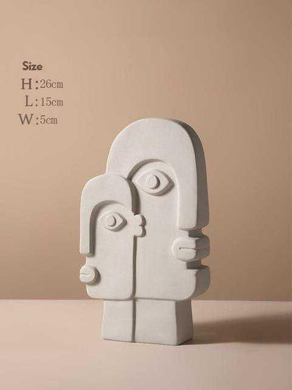 Ceramic Face Vase Nordic Design
