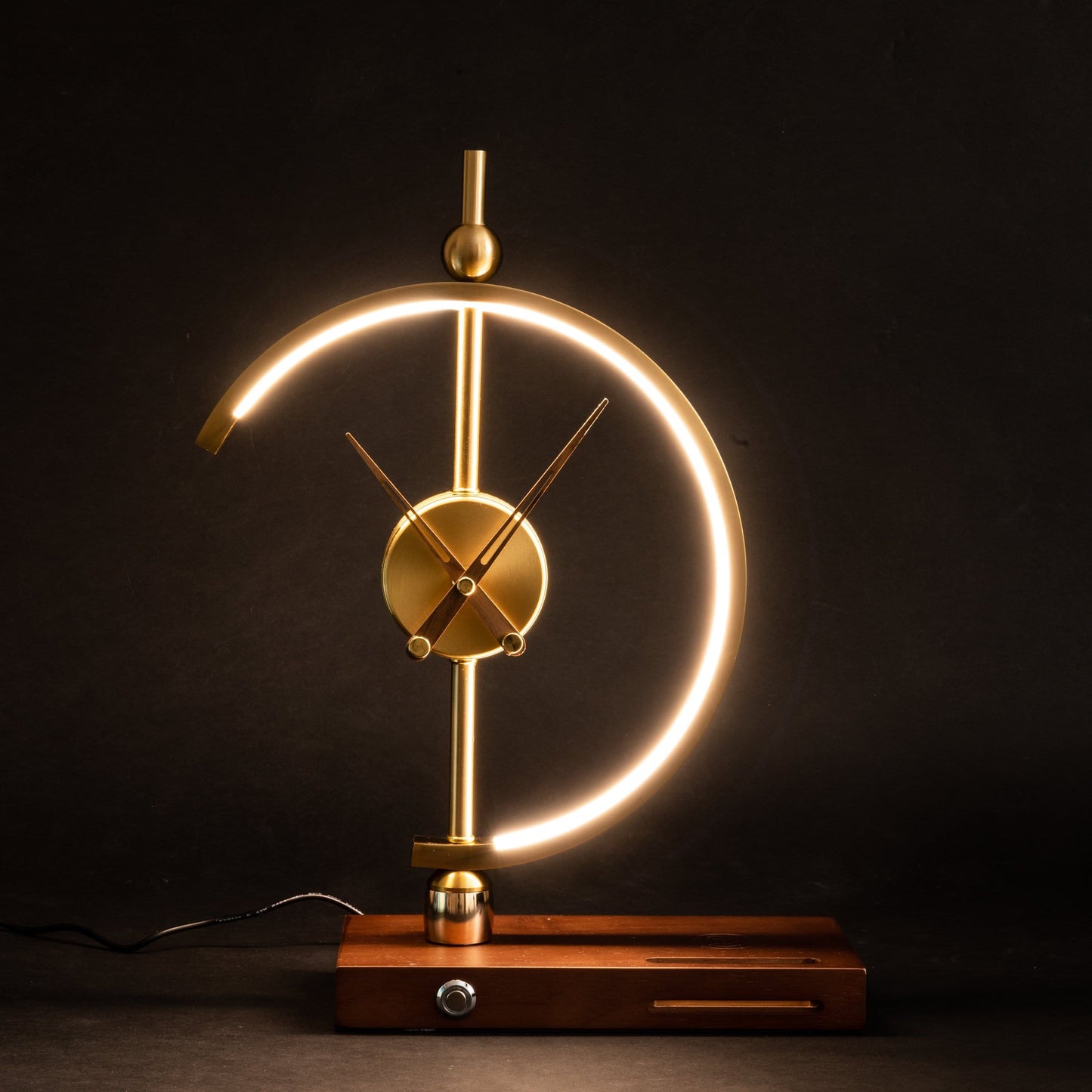 Chronos Wireless Charging Clock Table Lamp