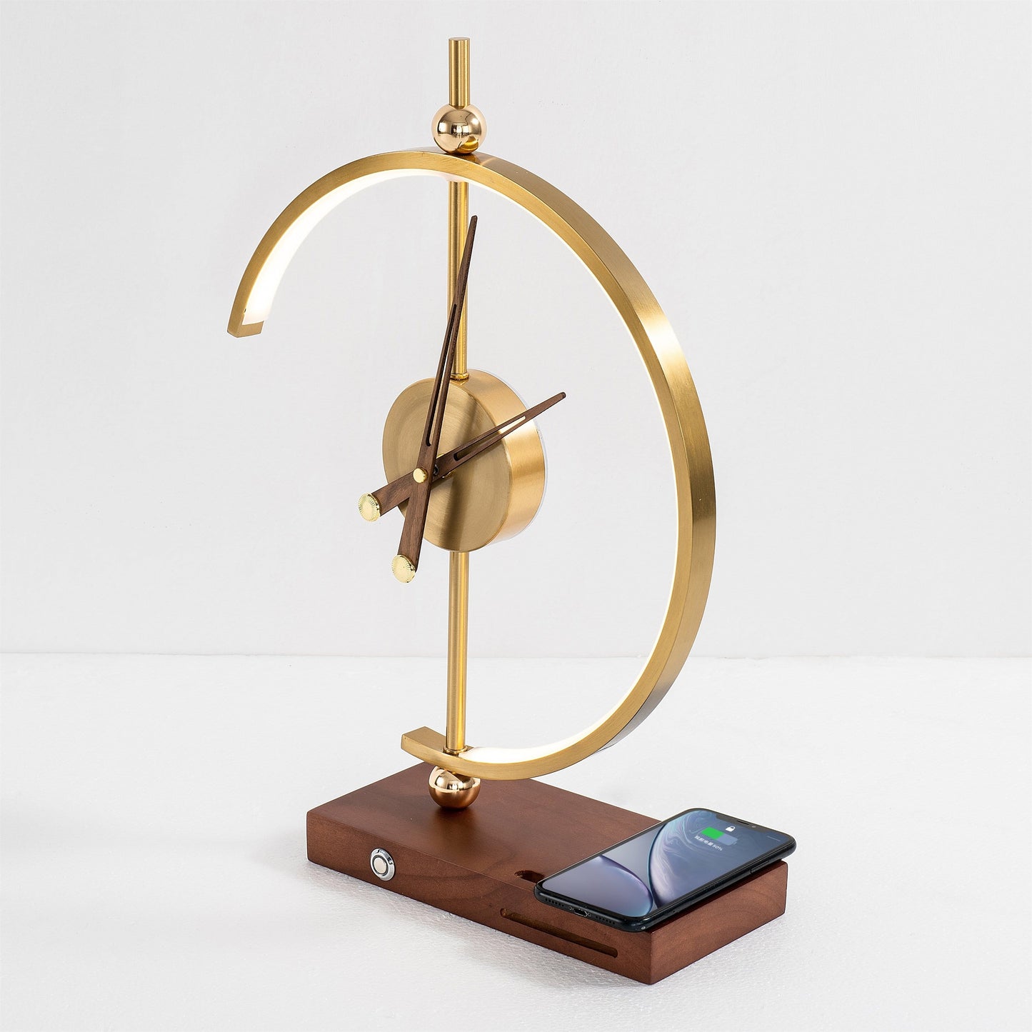 Chronos Wireless Charging Clock Table Lamp