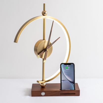 Chronos Wireless Charging Clock Table Lamp