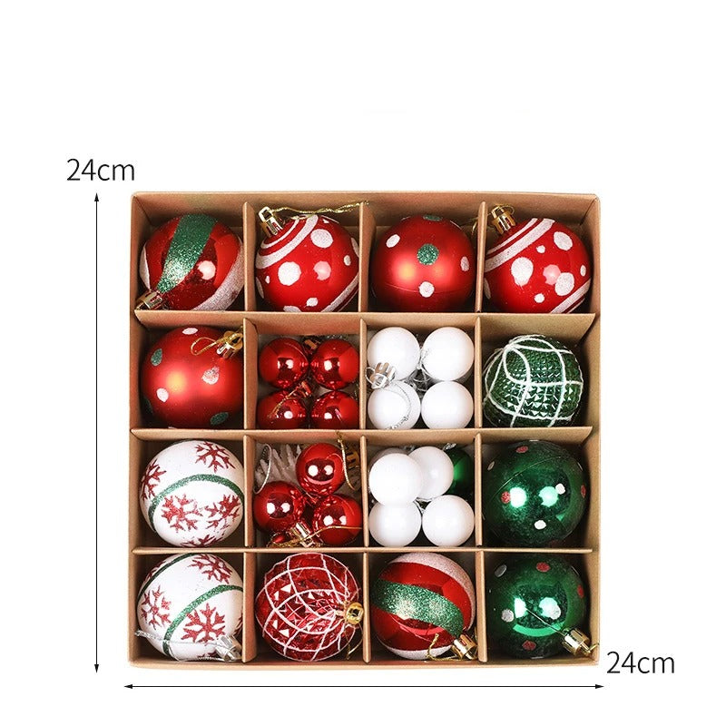 Colorful Christmas Ball Ornament Set
