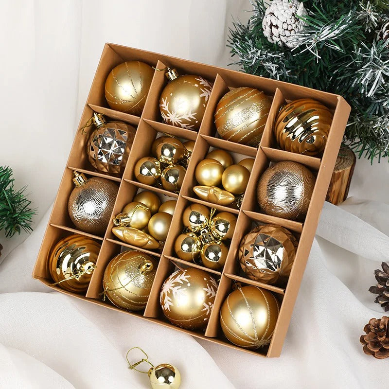 Colorful Christmas Ball Ornament Set