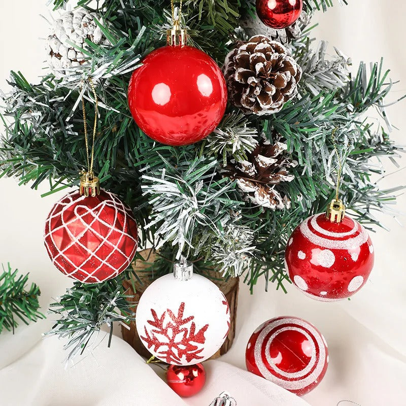 Colorful Christmas Ball Ornament Set