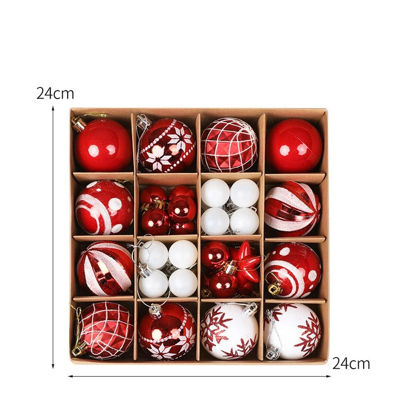 Colorful Christmas Ball Ornament Set
