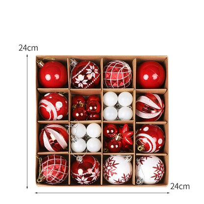 Colorful Christmas Ball Ornament Set
