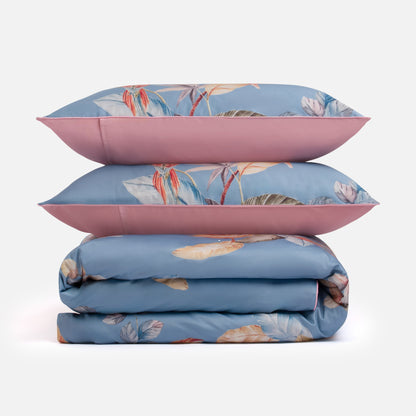 Colorful Tree Print Duvet Cover Set