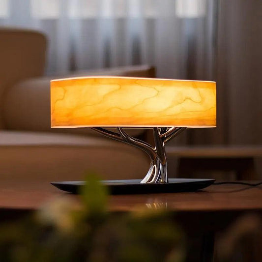 Contemporary Glass Table Lamp for Living Room