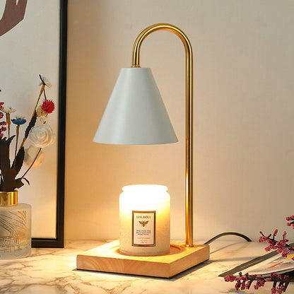 Dimmable Candle Warmer Lamp with Glass Shade