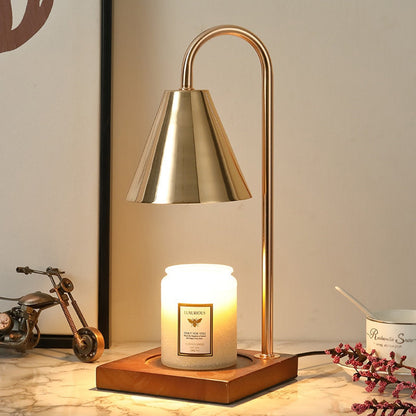 Dimmable Candle Warmer Lamp with Glass Shade