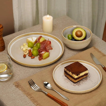 Elegant 12-Piece Stoneware Dinnerware Set for 4