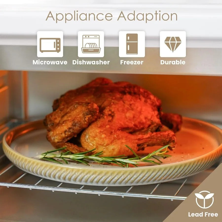 Elegant 12-Piece Stoneware Dinnerware Set for 4