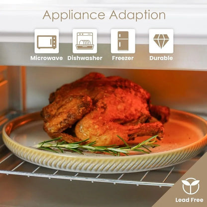 Elegant 12-Piece Stoneware Dinnerware Set for 4