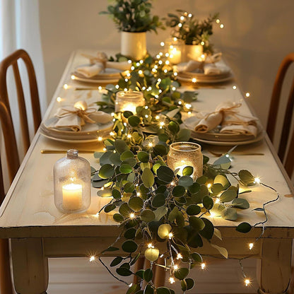 Fairy Light Olive Vine Garland