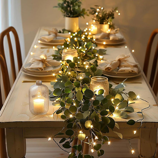 Fairy Light Olive Vine Garland