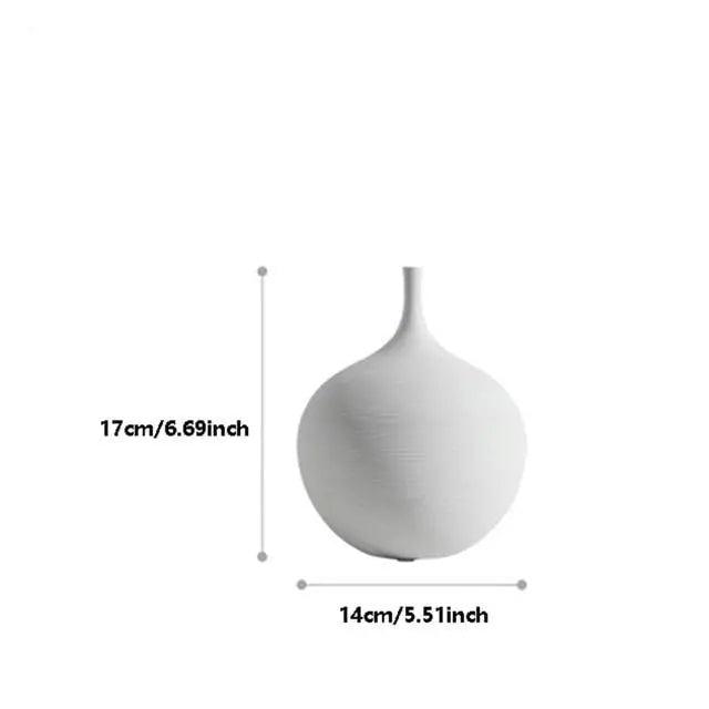 Handmade Minimalist Ceramic Vase White