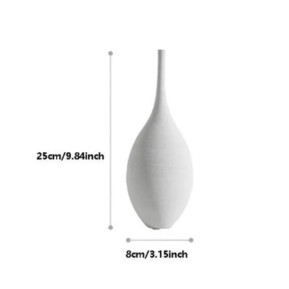 Handmade Minimalist Ceramic Vase White