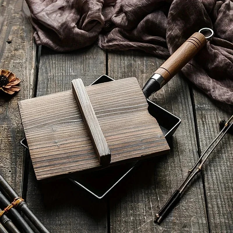 Japanese Cast Iron Egg Pan Square Non-Stick Frying Pan