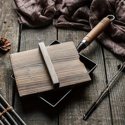 Japanese Cast Iron Egg Pan Square Non-Stick Frying Pan