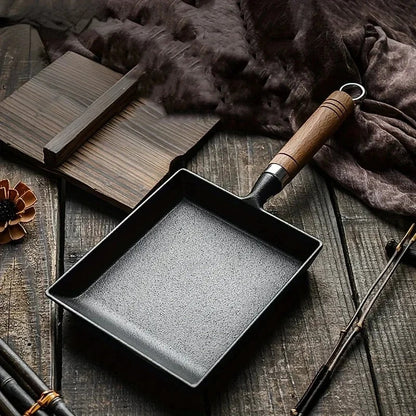 Japanese Cast Iron Egg Pan Square Non-Stick Frying Pan