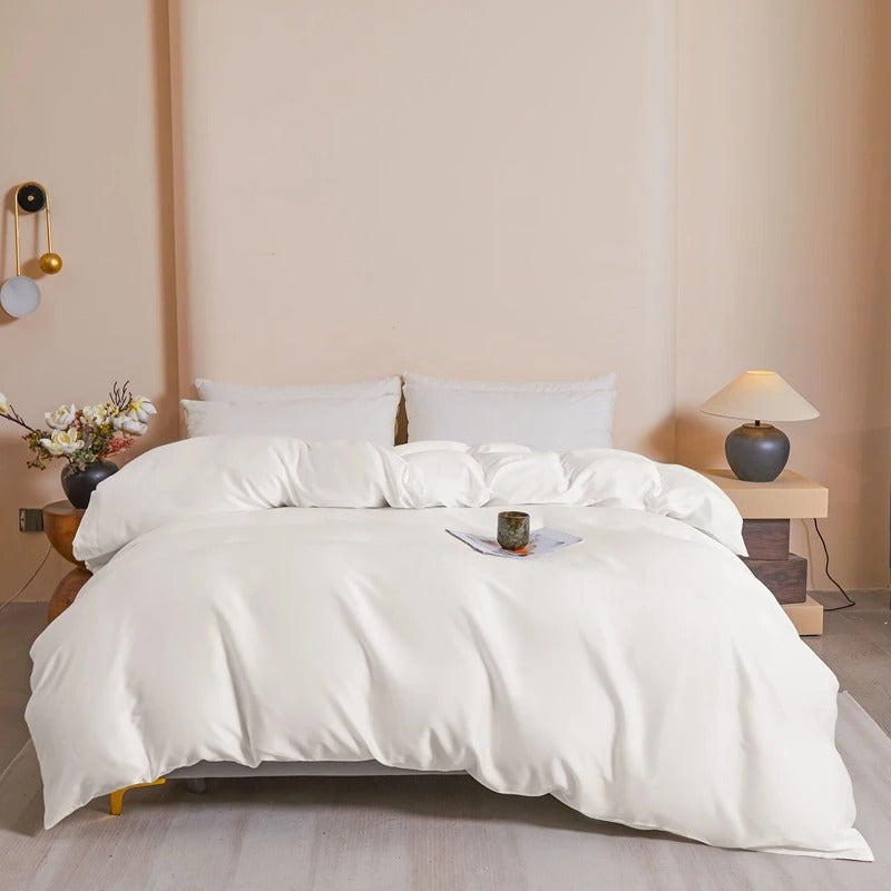 King Duvet Cover 3-Piece Set Silky Smooth Bamboo