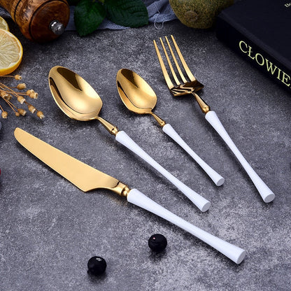 Luxor Brass Cutlery Set