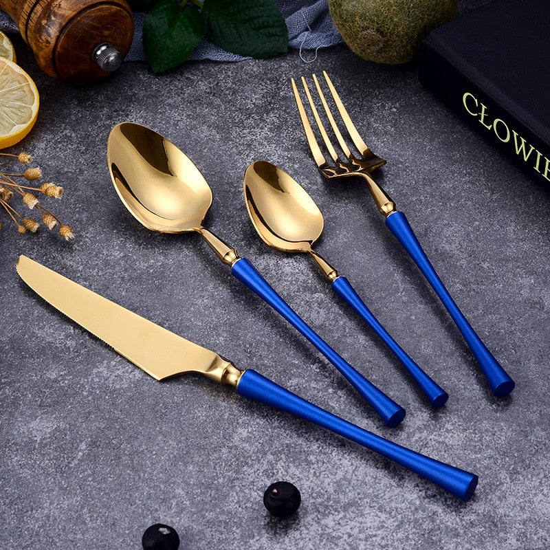 Luxor Brass Cutlery Set