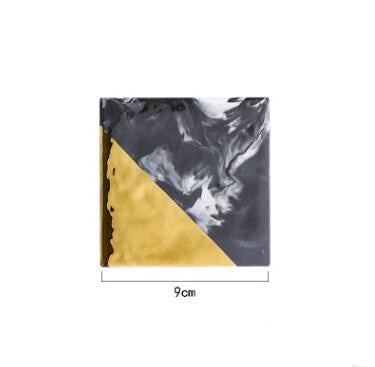 Marbella Black Stone Coaster Set