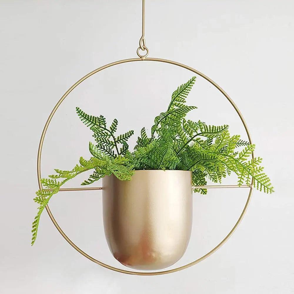 Metal Hanging Planter with Chain