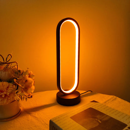 Modern Industrial Bedside Table Lamp with 3-Color Dimmable LED