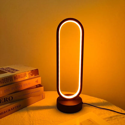 Modern Industrial Bedside Table Lamp with 3-Color Dimmable LED