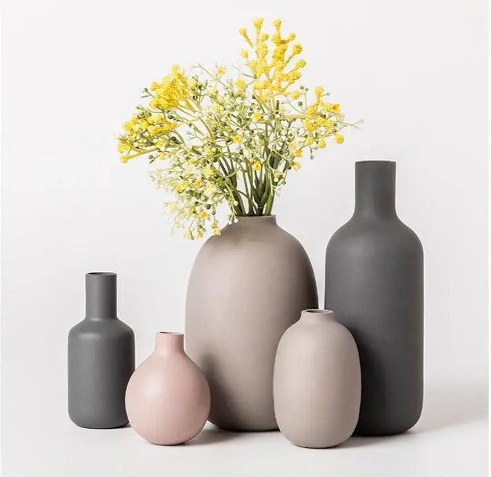 Modern Nordic Ceramic Vase Scandinavian Style