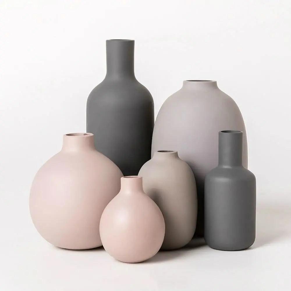 Modern Nordic Ceramic Vase Scandinavian Style