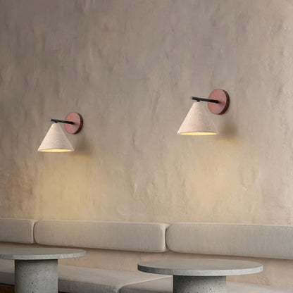 Natural Stone Wall Sconce Lamp with Warm Lighting