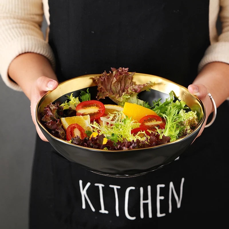 Onyx Black Ceramic Bowl