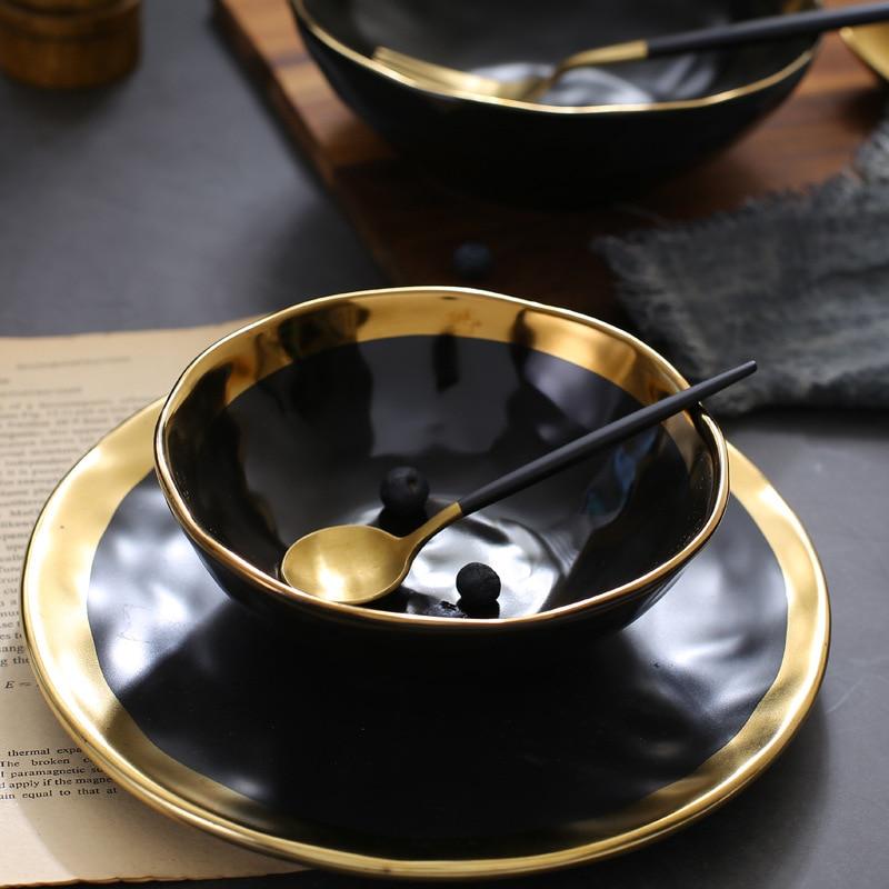 Onyx Black Ceramic Bowl