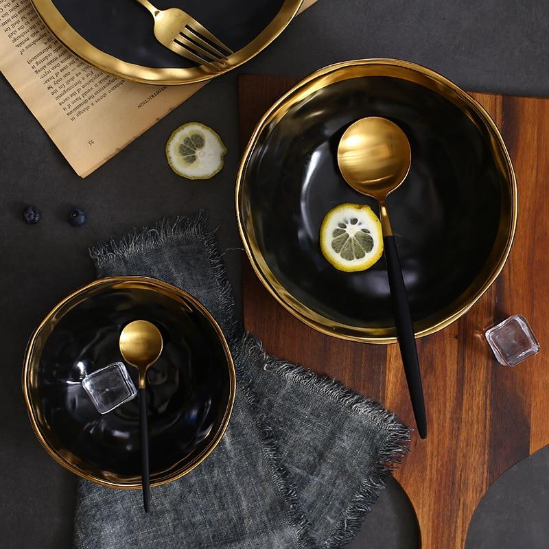 Onyx Black Ceramic Bowl