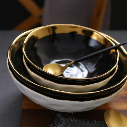 Onyx Black Ceramic Bowl