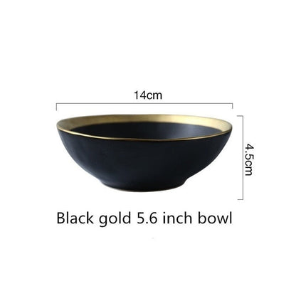 Onyx Black Ceramic Bowl
