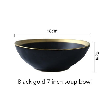 Onyx Black Ceramic Bowl