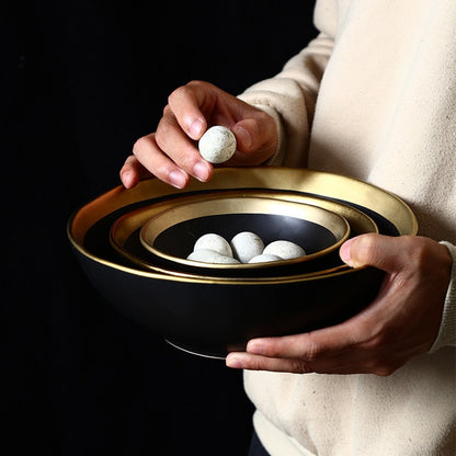 Onyx Black Ceramic Bowl