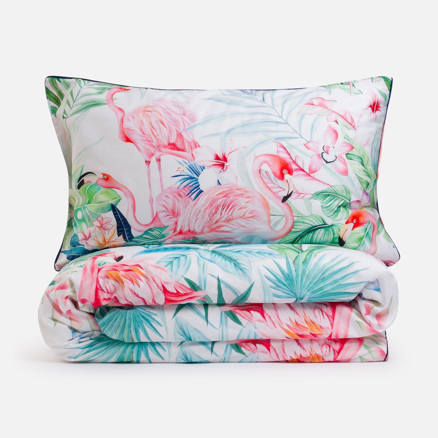 Paradise Pink Flamingo Duvet Cover Set