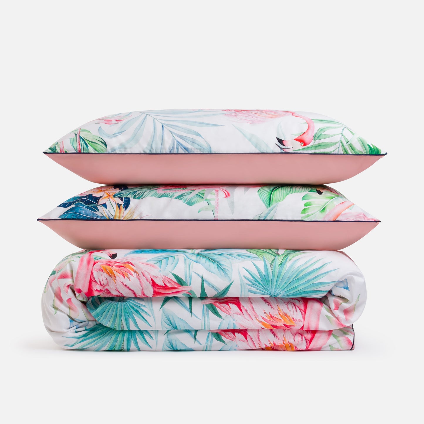 Paradise Pink Flamingo Duvet Cover Set